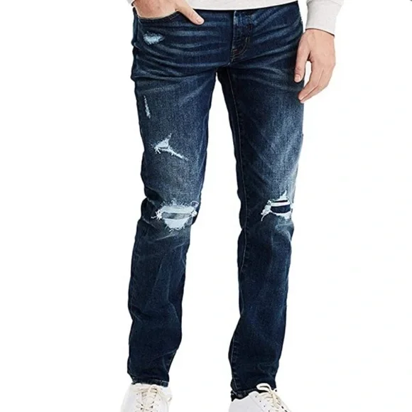 American Eagle Outfitters Jeans American Eagle Dark Ripped Slim